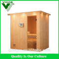 Factory discount price Finland spruce wooden one person portable steam sauna room with JM sauna heater